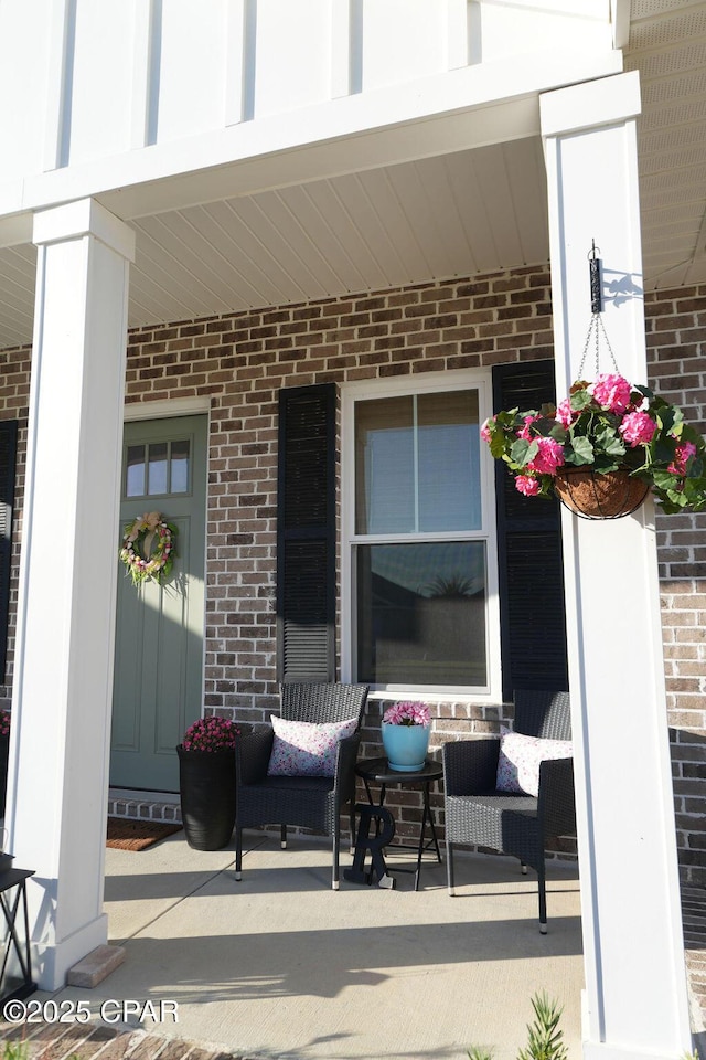 view of patio with covered porch