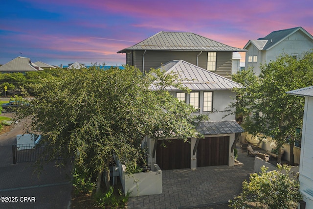 239 Sand Oaks Cir, Santa Rosa Beach, FL 32459 - traditional-style house featuring a standing seam roof and metal roof
