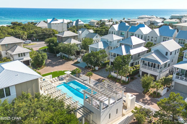 239 Sand Oaks Cir, Santa Rosa Beach, FL 32459 - aerial view featuring a water view and a residential view