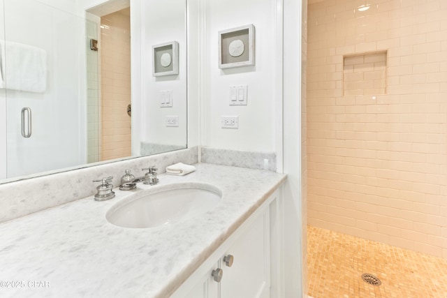 239 Sand Oaks Cir, Santa Rosa Beach, FL 32459 - full bathroom with a shower stall and vanity