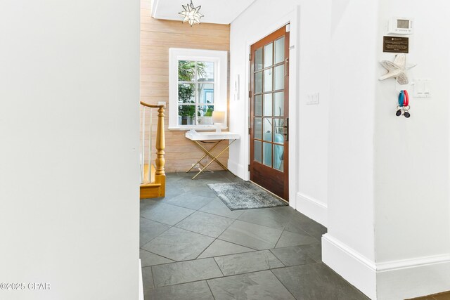 239 Sand Oaks Cir, Santa Rosa Beach, FL 32459 - tiled entrance foyer with wooden walls