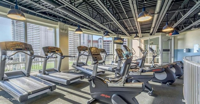 view of exercise room