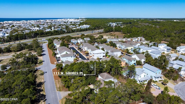 birds eye view of property featuring a residential view
