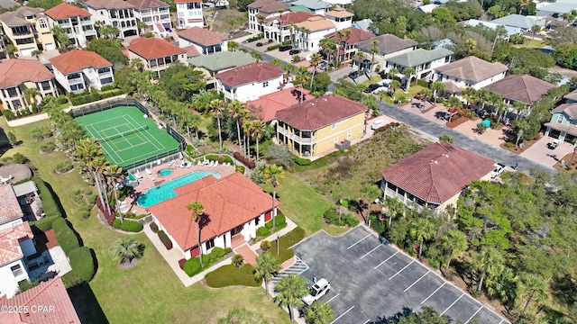 bird's eye view featuring a residential view