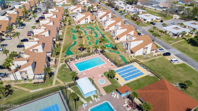 bird's eye view featuring a residential view