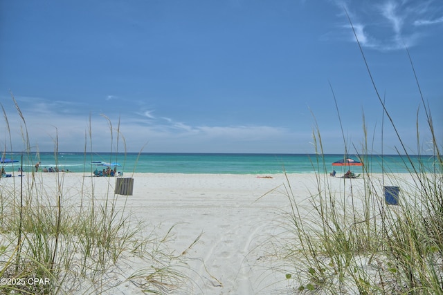 water view featuring a view of the beach