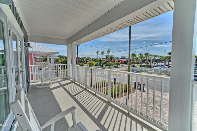 view of balcony