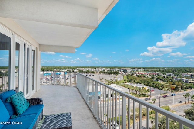 view of balcony