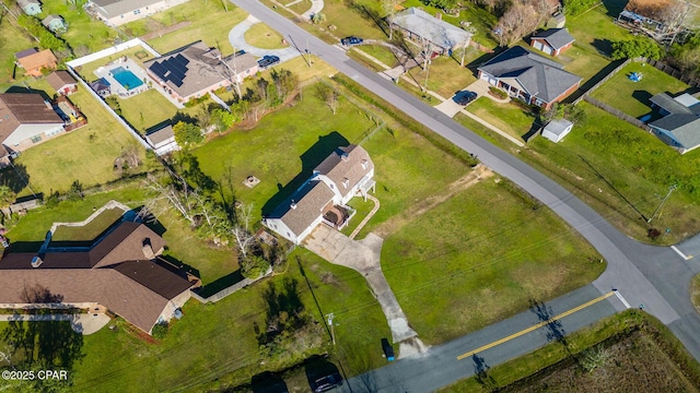 bird's eye view featuring a residential view