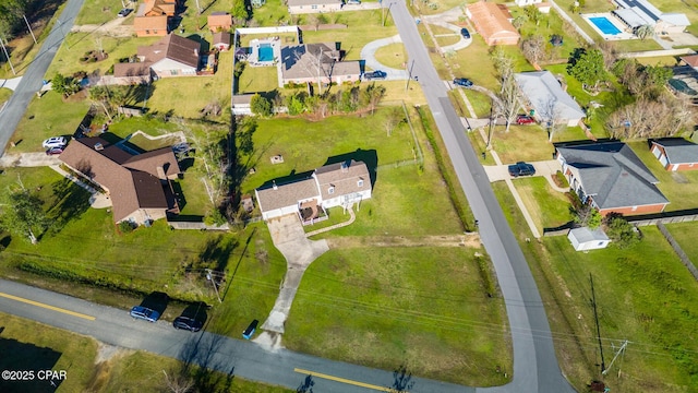 birds eye view of property featuring a residential view