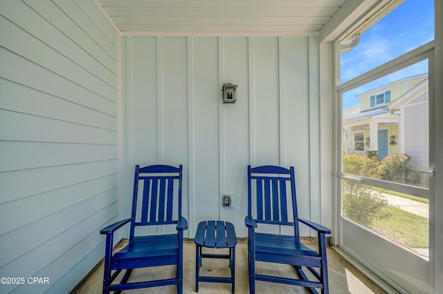 view of sunroom