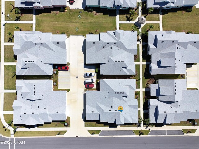 aerial view featuring a residential view