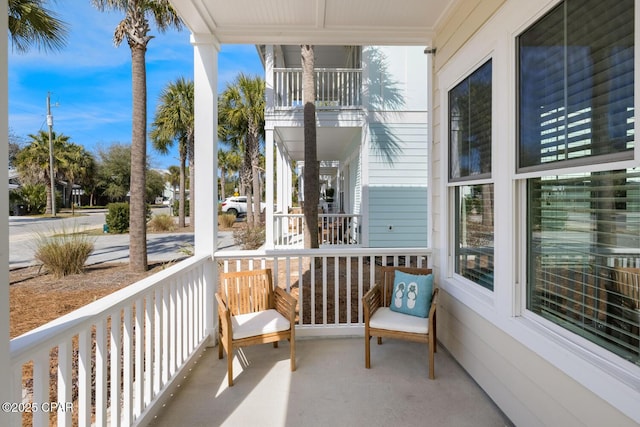 view of patio / terrace featuring covered porch