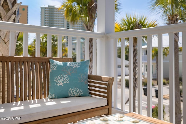 view of balcony