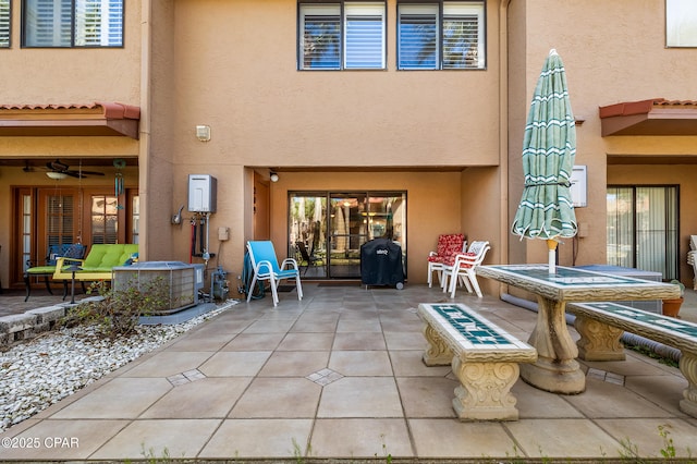 view of patio / terrace featuring central AC