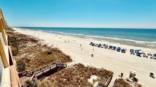 water view with a beach view