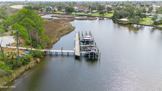 exterior space featuring a water view