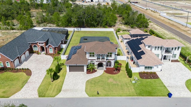 drone / aerial view featuring a residential view