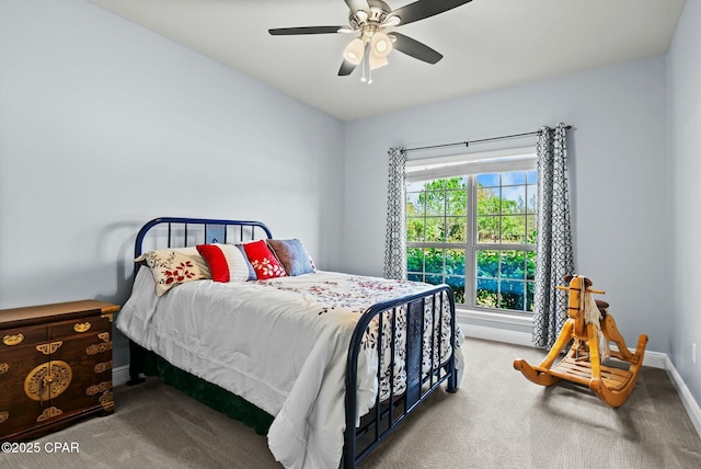 116 Lake Merial Blvd, Panama City, FL 32409 - carpeted bedroom with baseboards and ceiling fan