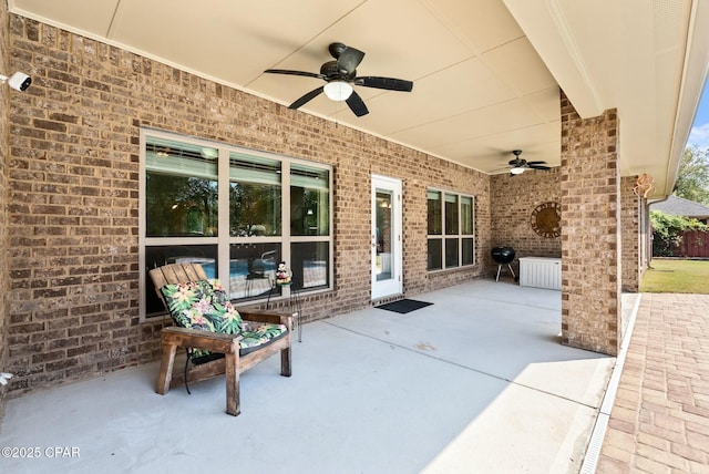 116 Lake Merial Blvd, Panama City, FL 32409 - view of patio / terrace with a ceiling fan