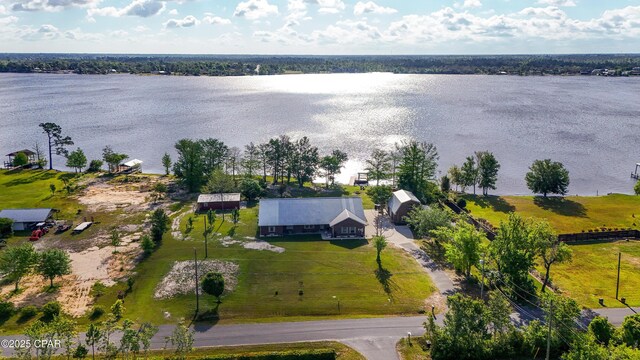 7224 Resota Ln, Panama City, FL 32409 - drone / aerial view featuring a water view