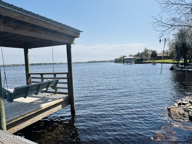 7224 Resota Ln, Panama City, FL 32409 - dock area featuring a water view