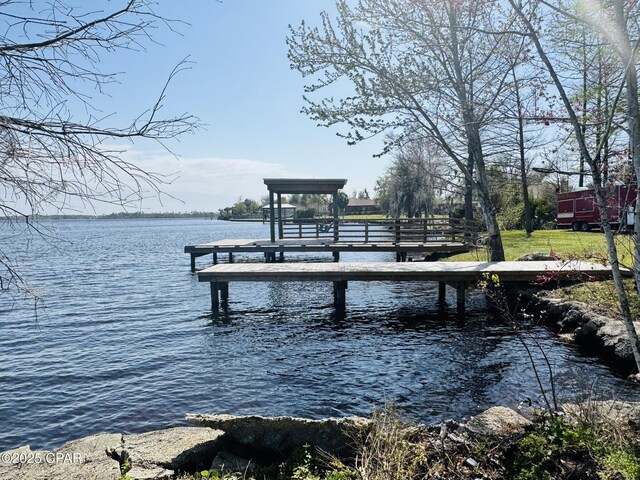 7224 Resota Ln, Panama City, FL 32409 - dock area with a water view