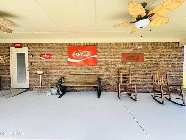 7224 Resota Ln, Panama City, FL 32409 - view of patio featuring a ceiling fan