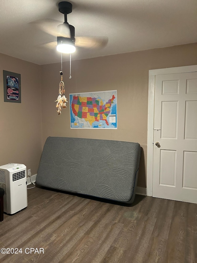 603 W Kansas Ave, Bonifay, FL 32425 - living area featuring ceiling fan, baseboards, and wood finished floors