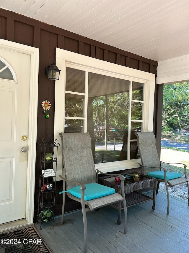 603 W Kansas Ave, Bonifay, FL 32425 - wooden deck with covered porch