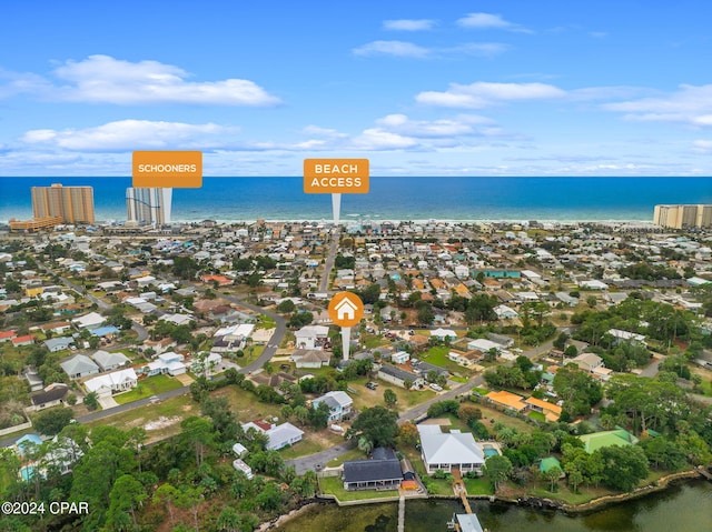 5408 Lagoon Way Unit 5, Panama City, FL 32408 - birds eye view of property featuring a water view