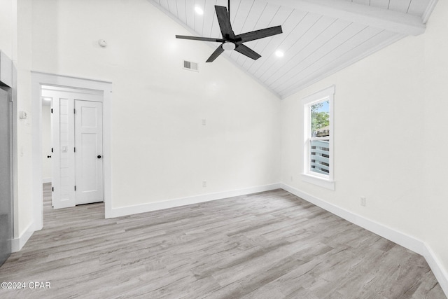 5408 Lagoon Way Unit 5, Panama City, FL 32408 - unfurnished room with light wood-style flooring, baseboards, visible vents, and ceiling fan