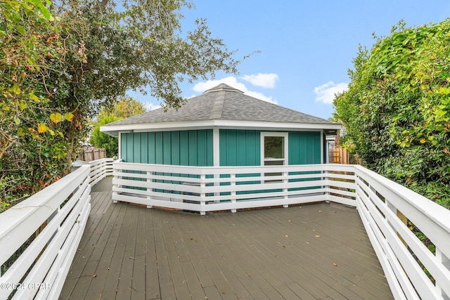5408 Lagoon Way Unit 5, Panama City, FL 32408 - wooden terrace featuring fence