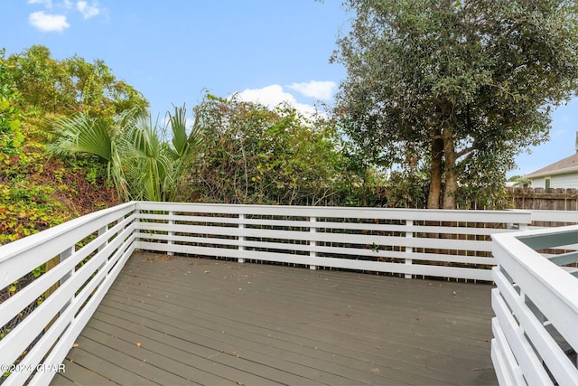 5408 Lagoon Way Unit 5, Panama City, FL 32408 - deck featuring fence