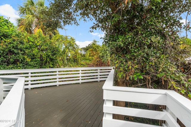 5408 Lagoon Way Unit 5, Panama City, FL 32408 - view of wooden terrace