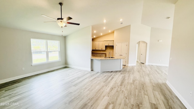 1209 Seafoam St, Panama City, FL 32404 - bathroom featuring wood finished floors, a stall shower, a garden tub, and baseboards