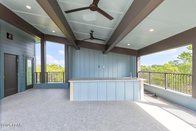 17 Woodland Dr, Santa Rosa Beach, FL 32459 - view of patio featuring a ceiling fan