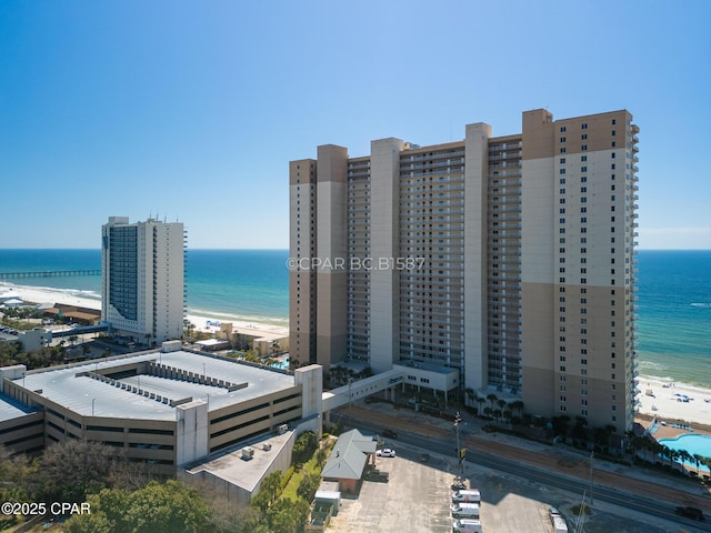 16819 Front Beach Rd Unit 2903, Panama City Beach, FL 32413 - bird's eye view with a beach view and a water view