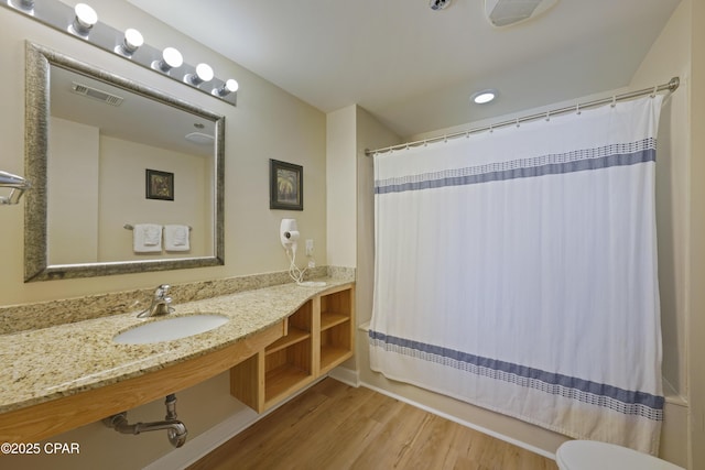 17739 Front Beach Rd Unit 1204W, Panama City Beach, FL 32413 - full bath featuring wood finished floors and recessed lighting