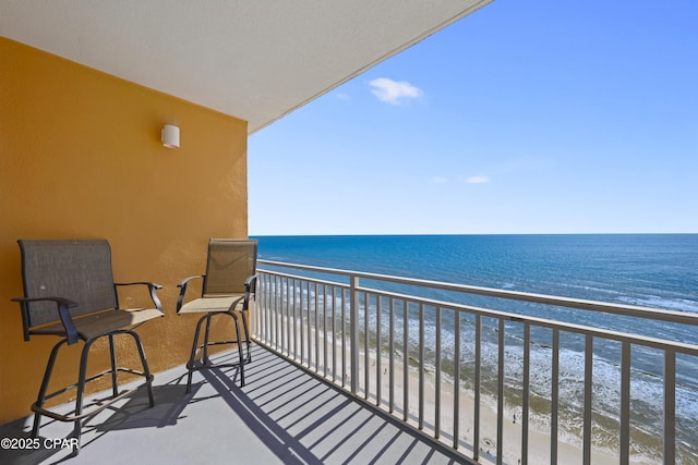 17739 Front Beach Rd Unit 1204W, Panama City Beach, FL 32413 - balcony featuring view of water and beach