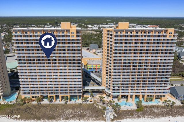 17739 Front Beach Rd Unit 1204W, Panama City Beach, FL 32413 - aerial view of a pool area