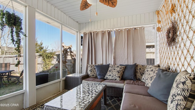 4439 Bylsma Cir, Panama City, FL 32404 - living room with ceiling fan