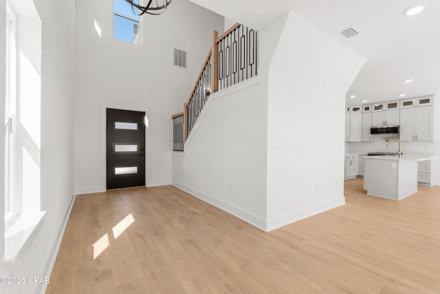 420 Lacosta Ave, Panama City, FL 32404 - entryway featuring baseboards, visible vents, and light wood-style floors