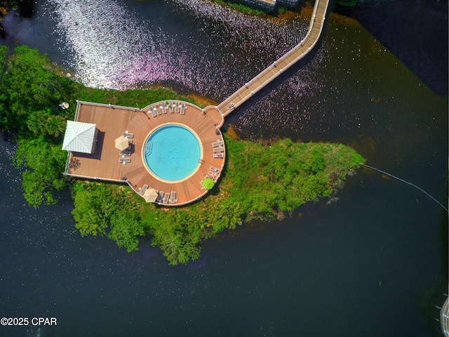 9860 S Thomas Dr Unit 2111, Panama City Beach, FL 32408 - drone / aerial view of a nearby body of water