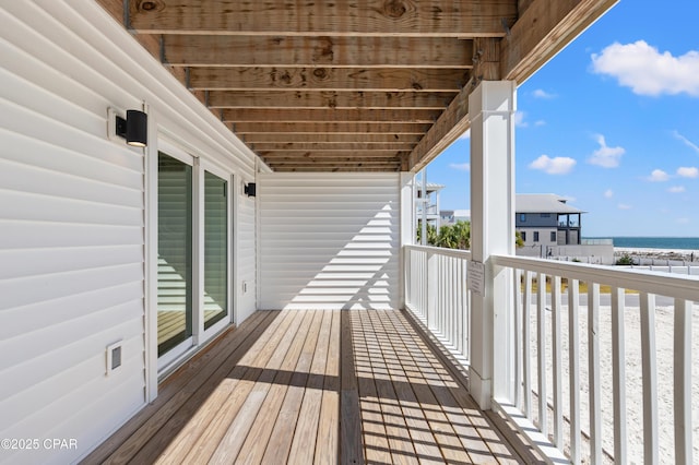 2501 Highway 98 C C, Mexico Beach, FL 32456 - wooden deck featuring a water view