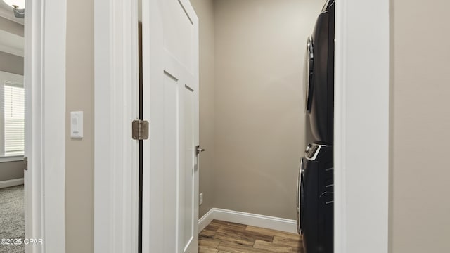 5301 Alexander Ln, Panama City, FL 32404 - hallway with light wood-style flooring and baseboards