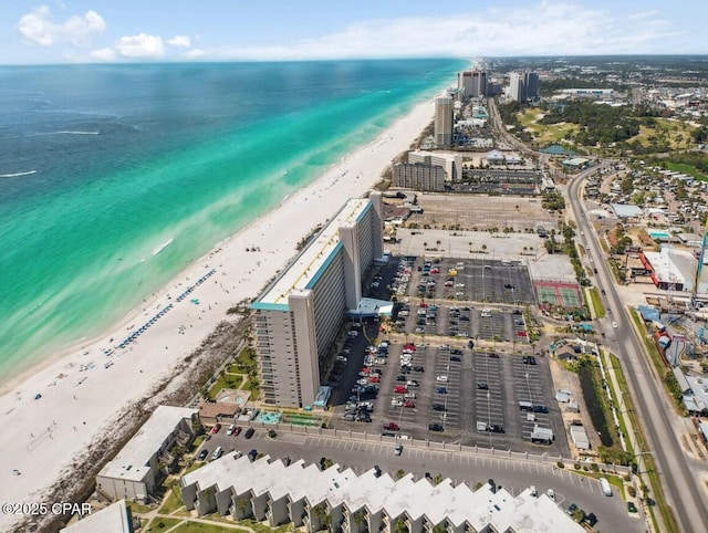 8743 Thomas Dr Unit 225, Panama City Beach, FL 32408 - aerial view featuring a beach view and a water view