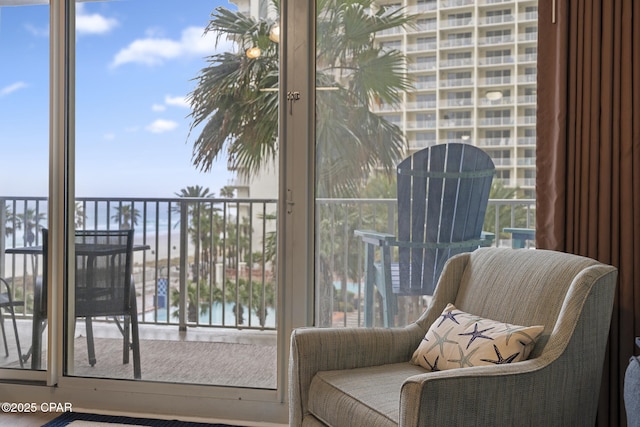 9900 S Thomas Dr Unit 425, Panama City, FL 32408 - living area featuring a water view