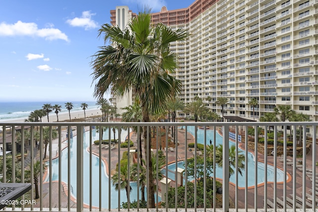 9900 S Thomas Dr Unit 425, Panama City, FL 32408 - balcony with a water view