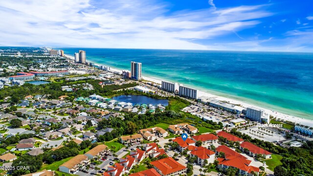 17462 Front Beach Rd Unit 56206, Panama City Beach, FL 32413 - bird's eye view of waterfront with a beach